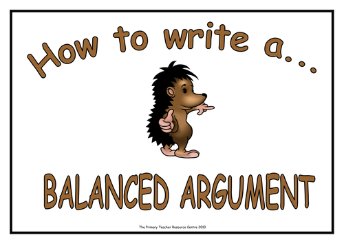 How to Write - Balanced Argument Display and Poster Pack