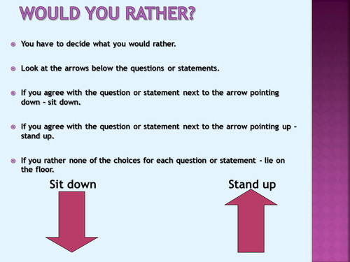 Would you rather? Games and speaking activities