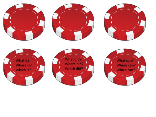 Questioning poker chips - help to develop your own questioning AFL too!