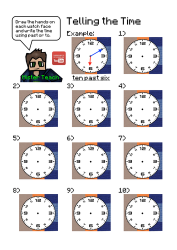Learn to Tell the Time using Minecraft