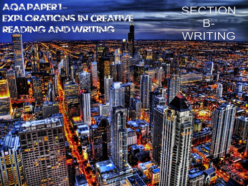 AQA English Language GCSE - Paper 1, Section B SOW- Explorations in Creative Writing