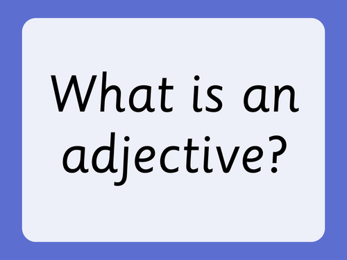 Introduction to adjectives using The Jolly Postman