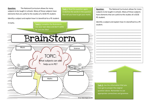 Revision bundle for GCSE PE. Ready to use, including AQA test on 'Lucy.'