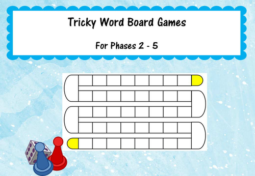 Phonics Tricky Word Board Games (Phases 2-5)