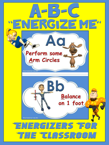 Classroom Energizers- ABC... "Energize Me"