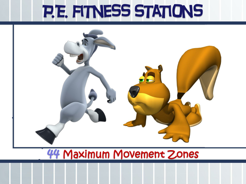 PE Fitness Stations - 44 "Maximum Movement" Zones