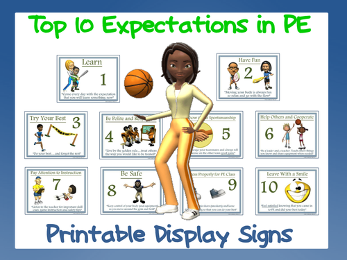 Components of Physical Fitness- Printable Display Signs