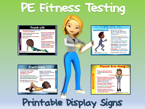 Components of Physical Fitness- Printable Display Signs