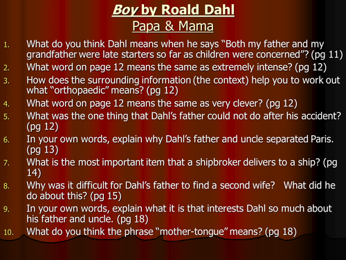 Boy by Roald Dahl