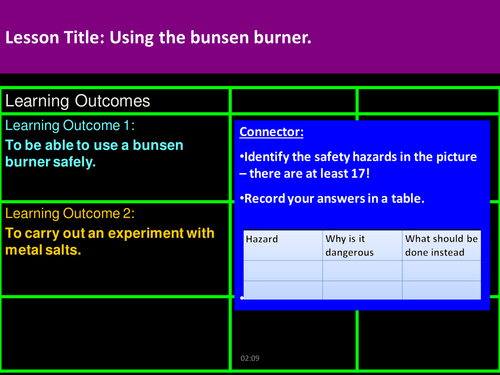 How to use a bunsen burner