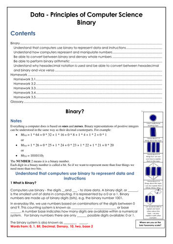 GSCE COMPUTING Binary Workbook