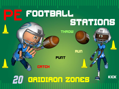 PE Football Stations- “20 Gridiron Zones"