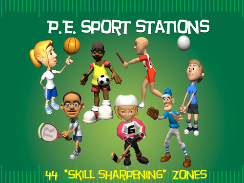 PE Sport Stations - 44 "Skill Sharpening" Zones