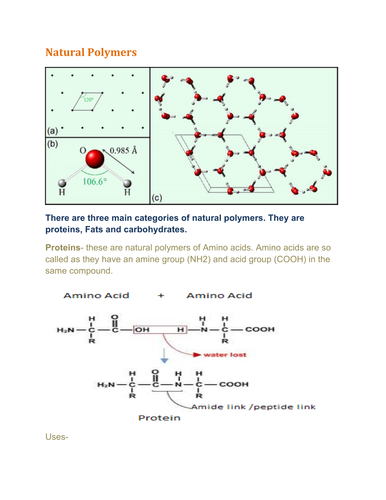 Natural polymers_IGCSE