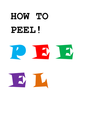 PEEL writing display