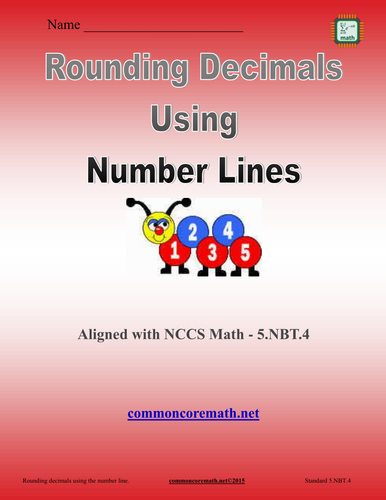 Round Decimals Using Number Lines - 5.NBT.4