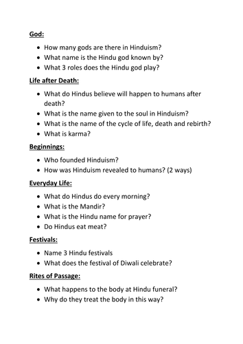 Hinduism - An introduction + creation