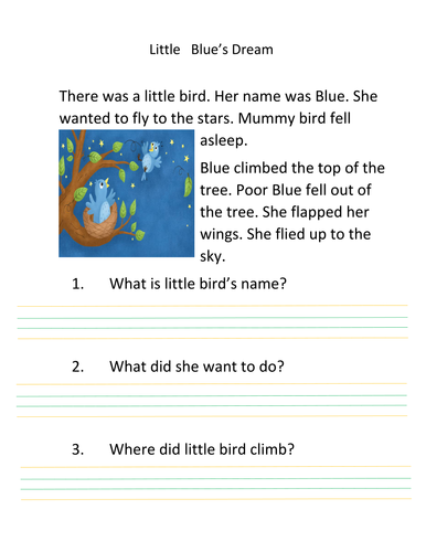 year 2 reading comprehension writing teaching resources