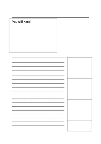 Simple template for instruction writing. 