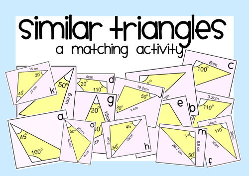 Similar and Congruent Triangles Snap! by MathspadUK - Teaching