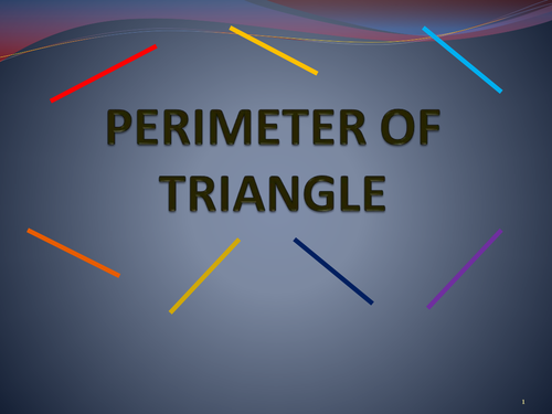 Perimeter of triangle