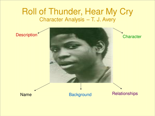 Roll of Thunder, Hear My Cry -  Character Analysis - T.J. Avery