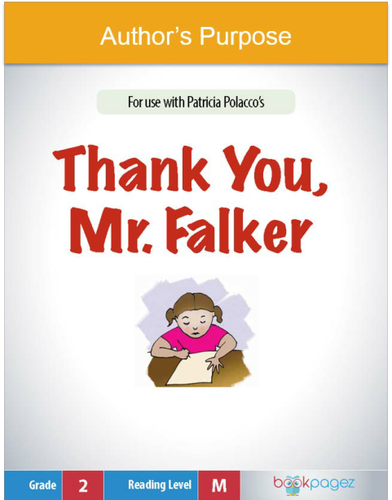 Identifying the Author's Purpose with Thank You, Mr. Falker, Second Grade