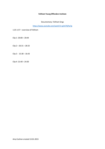 Feltham Sings Speaking and Listening