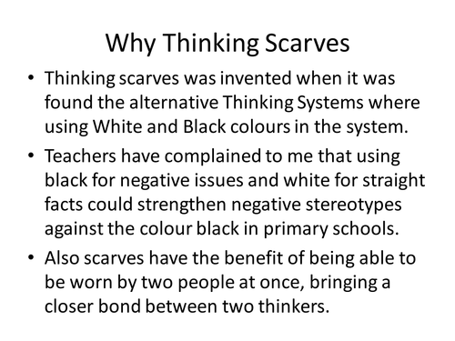 Thinking Scarves - The Creative Thinking System for Primary Schools 
