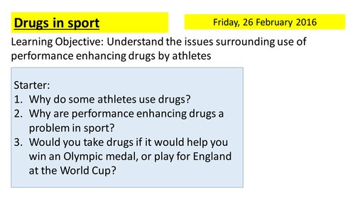 Drugs in sport