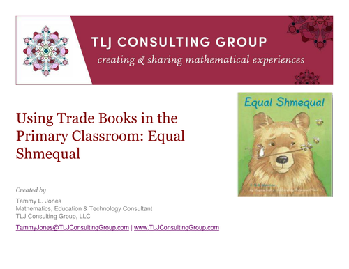 Math Literacy - Primary - Equal Shmequal
