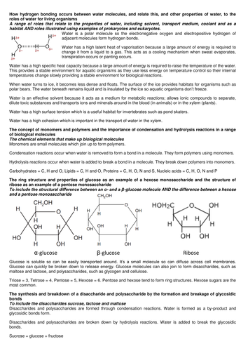 Biological molecules