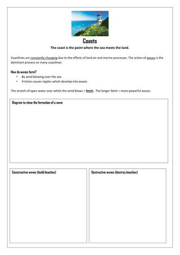 Waves worksheet | Teaching Resources