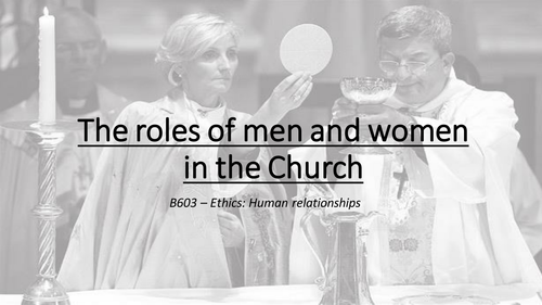 The roles of men and women in the Church