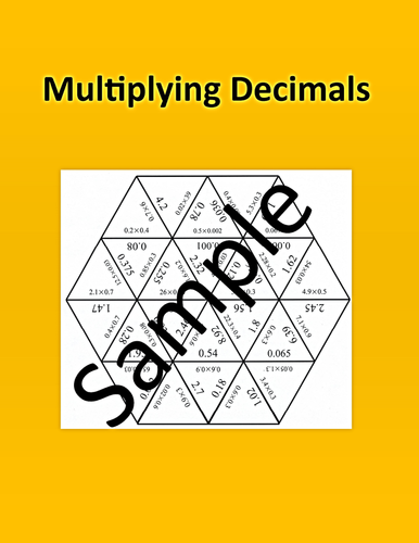 Multiplying Decimals – Math puzzle