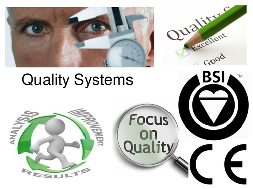 Quality systems, SPC, QC, QA,