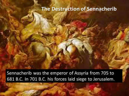 Edexcel Literature Poetry (Conflict) - 'The Destruction  of Sennacherib' by Lord Byron