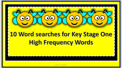 High Frequency Words - KS1 Word Searches