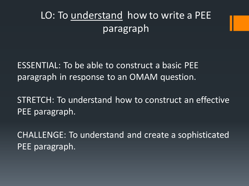 Of Mice and Men PEE paragraph Lesson - Candy and his dog