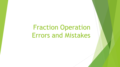 Fractions operations errors