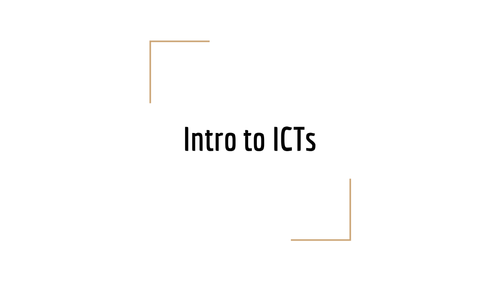 Introductory ICT class