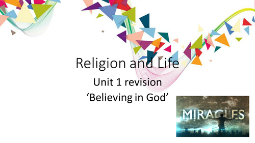 Edexcel Religion and Life: Revision - Believing in God
