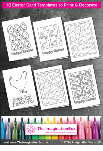 10 Easter card templates & Happy Easter Bunting
