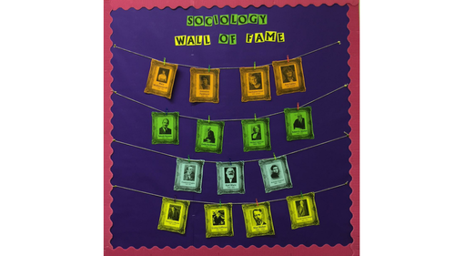 Sociology Wall of Fame Display