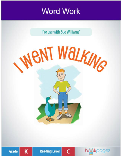 I Went Walking Word Work (Beginning Letter Sounds) , Kindergarten