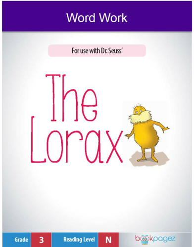 The Lorax Word Work (Initial Consonant Digraphs) , Third Grade