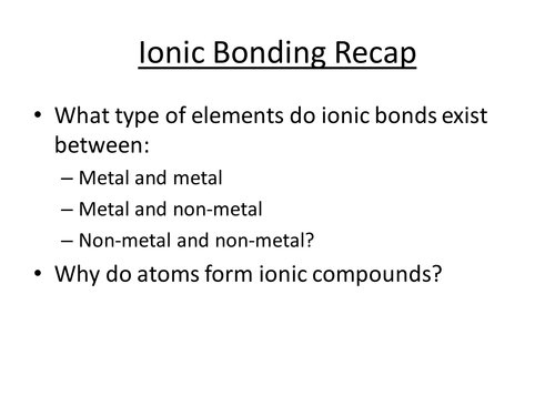 Simple Covalent Compounds - complete lesson