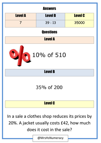 KS3/GCSE Foundation revision Maths Trail | Teaching Resources