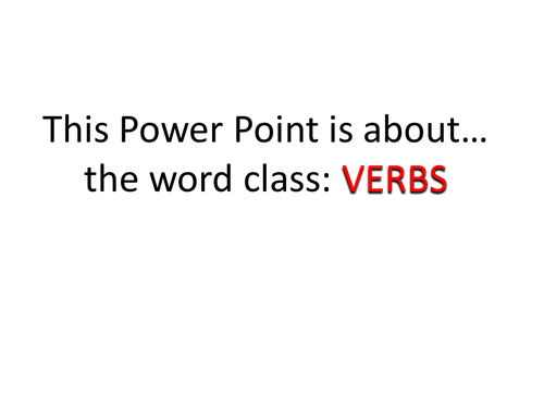 Grammar Explained: Verbs