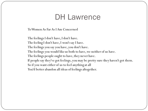 "Sons and Lovers" (Chap. 7) DH Lawrence